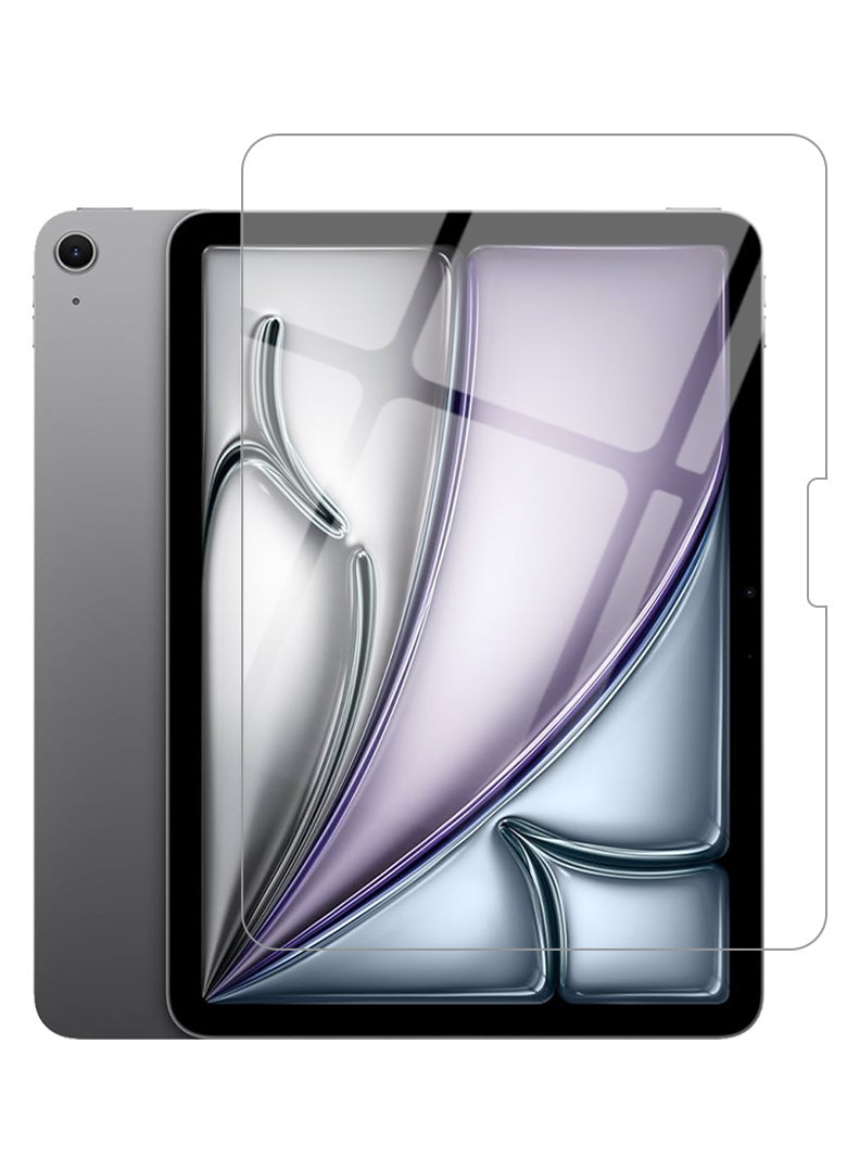 Theodor Screen Protector for Apple iPad Air 13‑inch (M2) 9H Hardness Tempered Glass, Bubble Free Easy Installation, Full Coverage And Anti Scratch Case Friendly- Clear - Image 1